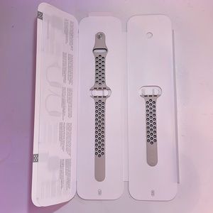 Nike Apple Watch Sport band, practically, new and fits any 40 mm Apple Watch.